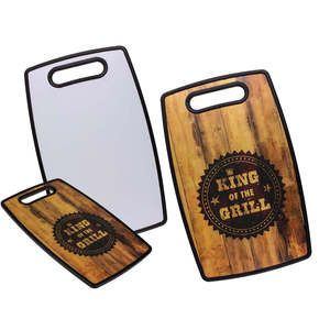 Planche à découper rectangulaire écologique King of Grill, grande planche de cuisine rectangulaire pour servir les aliments lors de mariages et autres occasions - Product Image 4