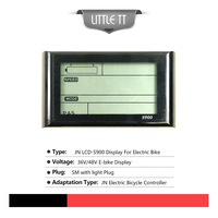 Kit de moto électrique 48V 1000W Batterie de tube inférieur Affichage LCD Moteur de moyeu Kit de conversion de vélo électrique Kit de moyeu arrière