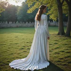 2025 verano elegante gasa blanca vestido de fiesta de noche para mujer mangas completas con largo hasta el suelo para boda y otras ocasiones - Product Image 2