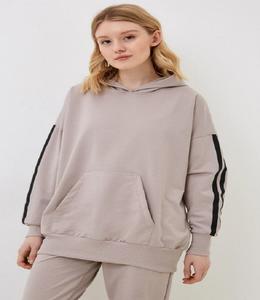 Ensemble sweat-shirt et jogging Unimex de qualité supérieure, imprimé uni, 100% coton, polaire coupe-vent d'hiver, capuche à cordon de serrage, écologique - Product Image 1