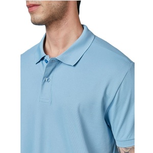 Chemise en jersey de coton respirant de haute qualité pour homme, à manches courtes, unie, à 2 boutons, tricotée, toutes tailles, style décontracté, style golf - Product Image 2