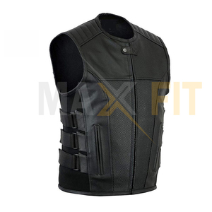 Gilet de moto en toile respirante de haute qualité pour homme MAXFIT ENTERPRISES, service OEM, design personnalisé, décontracté, cuir d'hiver - Product Image 4