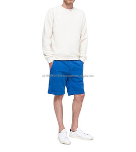 Sudadera de cuello redondo de algodón 100%, jersey blanco liso con diseño bordado, forro polar de invierno con talla XS a la venta - Product Image 2