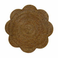 Assiette de présentation décorative en rotin naturel pour rehausser la table – Fabricant en gros proposant des produits écologiques faits à la main