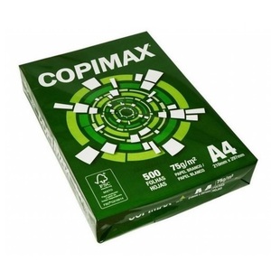 ซื้อพันธบัตร papel ราคาถูก! กระดาษ A4 copimax คุณภาพดีเยี่ยมกระดาษ70,75และ80กรัม - Product Image 1
