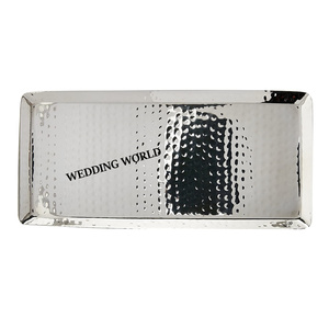 Bandeja de chocolate martillado de lujo, plato de chocolate de diseñador con forma rectangular, superventas, nueva bandeja de chocolate elegante - Product Image 6