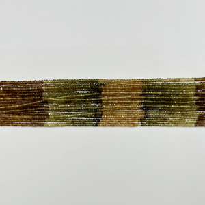 Nueva turmalina marrón facetada Rondelle cuenta redonda suelta 4mm para hacer joyería pulsera DIY accesorios fabricante - Product Image 3