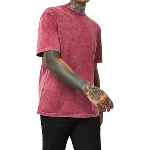 Camiseta de Manga Corta Unisex, 100% Algodón, con Logotipo Personalizado del Fabricante, Lavado Ácido, Transpirable, Tallas Grandes, OEM - Product Image 1