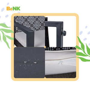 Vente en gros de 4 meubles modernes en rotin en osier pour intérieur extérieur pour salon villa cours hôtels parcs appartements - Product Image 3