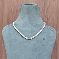 Chaîne incurvée en argent sterling 925 d'excellente qualité pour hommes et femmes Designer fait à la main Design classique à la mode