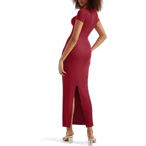 Tendance femmes revers col carrière gaine robe bureau vêtements de travail bureau à dîner événement réception cérémonie - Product Image 3