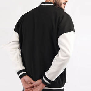 Quantité en vrac Vêtements de plein air Meilleure vente Veste Letterman pour hommes Veste universitaire de baseball à boutons de style beau look pour hommes - Product Image 4