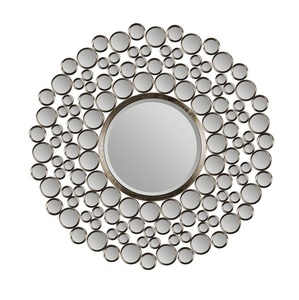 Eco Friendly Hotel and Home Decor Wall Decorating Hanging <b>Mirror</b> Flower Design <b>Gold</b> Color Luxuries Wall <b>Mirror</b> at Cheap Price - Product Image 3