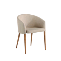 Chaise de salle à manger en bois de style nordique meubles de salon de chaise de coquille naturelle pour le restaurant d'hôtel