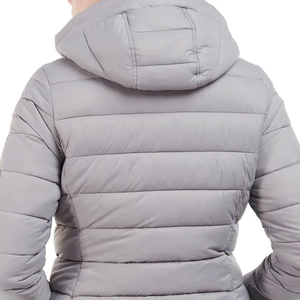 Chaqueta de Invierno Acolchada para Mujer, Personalizada al por Mayor, de Alta Calidad, Transpirable, de Algodón y Poliéster, con Capucha y Cremallera, Talla Grande - Product Image 4