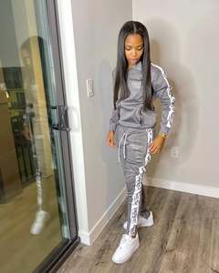 ชุดวอร์มสำหรับผู้หญิงชุดวิ่งออกกำลังกายชุดวอร์ม2ชิ้นชุดวิ่งออกกำลังกายโลโก้แบบกำหนดเอง2025ใหม่ - Product Image 3