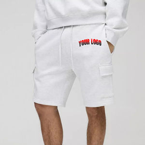 Style moderne Hommes Shorts Noir Coton Respirant Imprimé Logo Tissu Lourd Couture Durable Pas Cher Solide Non Tissé Écologique - Product Image 6