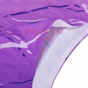 Uniforme de basketball personnalisé pour hommes, respirant, grande taille, séchage rapide, couleur personnalisée, 100 % polyester, impression de logo dernière génération, faible MOQ - Product Image 5