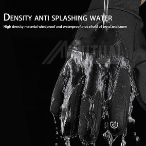 Guantes de esquí para hombre, superventas, impermeables, transpirables, de cuero, ligeros, cómodos, con función de pantalla táctil para deportes - Product Image 5