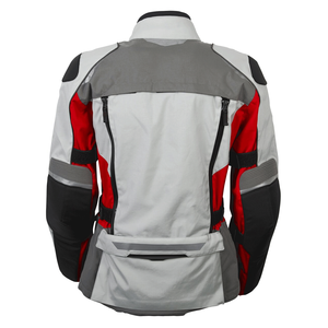 Chaqueta de moto textil Cordura a prueba de viento para exteriores para hombre, chaqueta de invierno impermeable con estampado gris Rojo Negro de talla grande para protección de turismo - Product Image 2