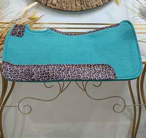 Tapis de selle western classique en feutre de laine de haute qualité avec patchs en cuir véritable, personnalisation disponible, toutes les couleurs - Product Image 5