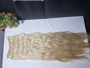 Extensions de cheveux humains indiens 100% Remy pour femmes Double extrémités dessinées Trame unique Volume de longueur parfaite avec une durabilité de brillance naturelle - Product Image 4