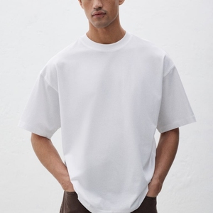 Camiseta Camisetas Alta calidad 100% Algodón O-cuello Hombres OEM Logo Plain Blank - Product Image 2