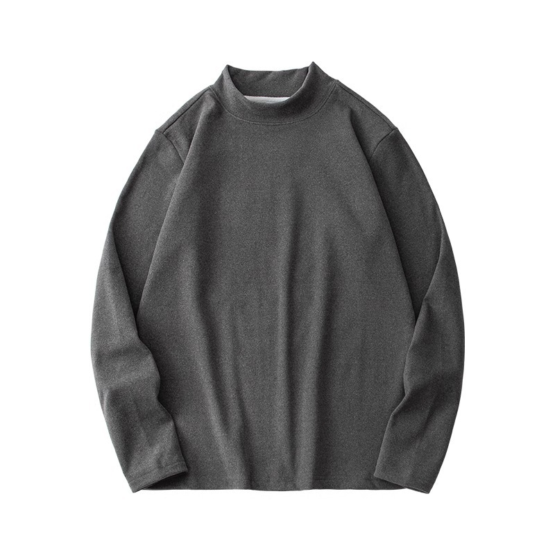 [German velvet][Half turtleneck] Gray