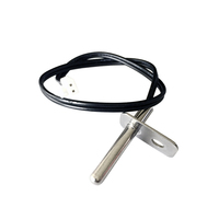 Sensor Suhu Termistor Flens QCZH NTC 10k B3950 Akurasi 1% -40~200 Hitam Waktu Respons 15 Detik untuk Penanak Nasi