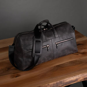 Manufacturer Custom Designer Large Waterproof Duffel <b>Bag</b> Genuine <b>Leather</b> Travel <b>Bag</b> for Men Luxury Weekend <b>Overnight</b> <b>Bag</b> - Product Image 4