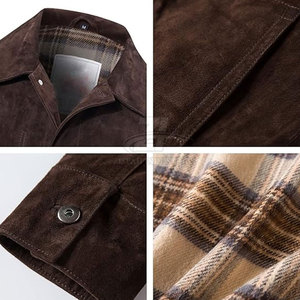 Premium Quality Casual Clothing <b>Suede</b> <b>Jacket</b> Custom Design Ecofriendly Breathable Men Winter <b>Jacket</b> - Product Image 5