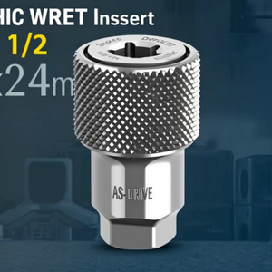 <b>Socket</b> Wrench Insert 1/2 Inch Drive Double Hex <b>24mm</b> AS-Drive - Product Image 3