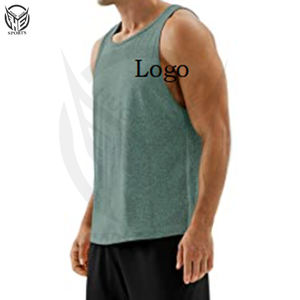 Camiseta sin mangas de entrenamiento de secado rápido para hombre con logotipo personalizado, camiseta sin mangas para culturismo, camiseta sin mangas para gimnasio, camiseta sin mangas para hombre - Product Image 2