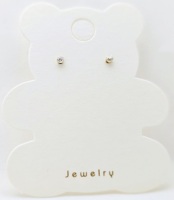 [KGD KOREA] Fabriqué en Corée, accessoires féminins de haute qualité, boucles d'oreilles à clous en or jaune super légères, taille émeraude, CZ, cadeau