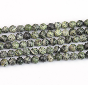 Cuentas de Piedra, Cuentas de Zebra Verde, Hilo de Piedras, Joyería de Piedras, Gema Suave Suelta, Collar Curativo, Cristal Natural, Mayorista - Product Image 4