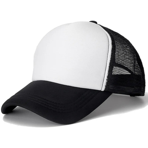 Gorra de béisbol bordada personalizada Unisex, gorra de camionero de malla de Color sólido, espalda de algodón para adultos, 5 paneles, estilo de moda de lona para playa - Product Image 3