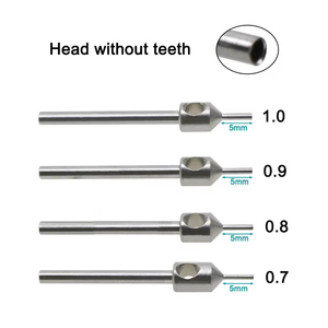 Punzones FUE para trasplante de cabello, instrumentos quirúrgicos manuales reutilizables de acero inoxidable, tamaños de 0,7mm, 0,8mm, 0,9mm, 1,0mm, certificado CE - Product Image 5