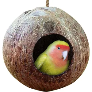 The right size coconut bird house helps your birds feel comfortable