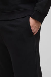 กางเกงวอร์มลำลองผู้ชายคุณภาพสูง ผ้าสแปนเด็กซ์/โพลีเอสเตอร์ พิมพ์ลายโลโก้แบบ DTF ระบายอากาศได้ดี ล้างสีแบบ Acid Wash มีเชือกผูก - Product Image 3