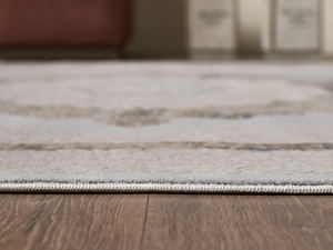 Tapis turc de luxe fait à la machine, Borrego gris marine, qualité supérieure pour salon, fabriqué à Gaziantep. - Product Image 4