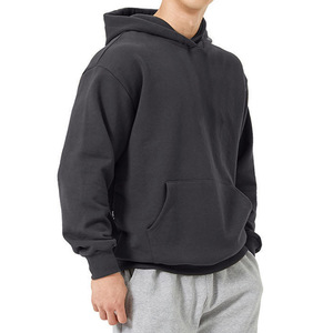 Sudadera con capucha corta de alta calidad, corte holgado y extragrande, de forro polar, deportiva, bordada, cortavientos y ecológica. - Product Image 4