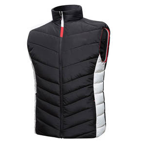 Chaleco acolchado informal de alta calidad para hombre, recién llegado, transpirable, hecho a medida, tela de lona, bajo MOQ, chaleco de invierno de talla grande - Product Image 2