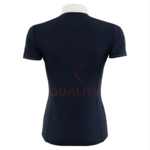 Haut d'équitation pour femmes élégant et athlétique, tissu extensible, évacuation de l'humidité, respirant, performance, chemise d'équitation, vêtements - Product Image 5