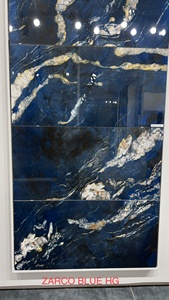 Azulejos de porcelana vitrificada esmaltada Azulejos de suelo/pared de mármol 600x1200mm Superficie de alto brillo Diseño moderno Función de ladrillo refractario ACENTOS - Product Image 6