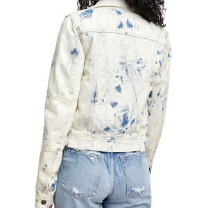 Chaqueta vaquera a la moda para mujer, chaqueta vintage de otoño para mujer, chaqueta vaquera ajustada con bolsillos delanteros abotonados - Product Image 2