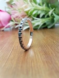 แหวนหมั้นเพชรเม็ดเดี่ยวแบบแฟนซีแหวนแต่งงาน VVS Moissanite รับประกันความพึงพอใจของ100% ทอง14K 18K 925ปาร์ตี้สเตอร์ลิง - Product Image 5