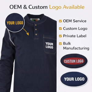 Ropa de Trabajo de Seguridad Ignífuga de Punto FR, Camisa Ignífuga de Algodón Personalizada, Ropa Protectora Resistente a las Llamas FRC, Nivel de Protección D - Product Image 4