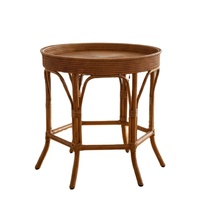 Meubles faits main durables de table extérieure de rotin avec la texture naturelle unique confortable pour l'usage de villa