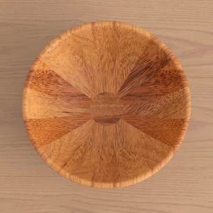 Inicio hoteles y restaurantes Productos más vendidos cuenco decorativo de madera de bambú con flor de ensalada personalizado - Product Image 6