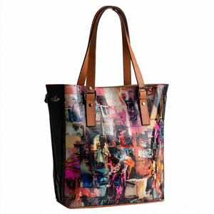 กระเป๋าโท้ทหนัง PU สำหรับผู้หญิง, กระเป๋าโท้ทสะพายไหล่แนวสตรีทกระเป๋าโท้ทหนังสำหรับผู้หญิง - Product Image 3